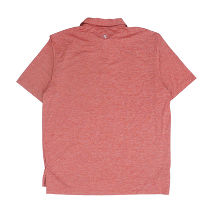 Red Solid Short Sleeve Polo