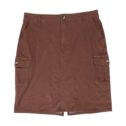 Brown Midi Skirt