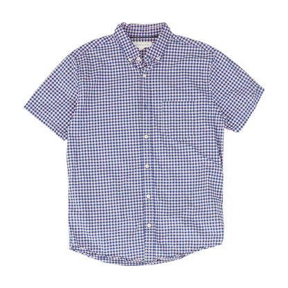 Pink Check Short Sleeve Button Down