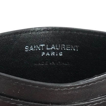 Cassandre Card Case in Smooth Black Leather