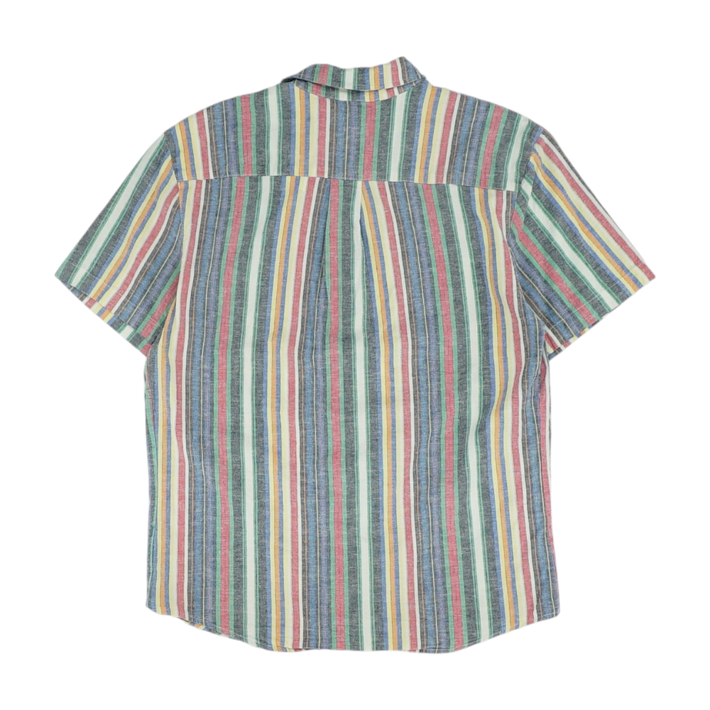 Multi Striped Short Sleeve Button Down