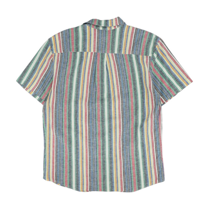 Multi Striped Short Sleeve Button Down