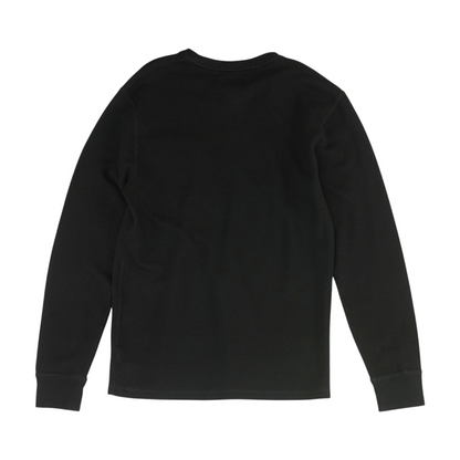 Black Solid Pajama Top