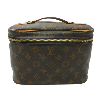 Brown Nice BB Vanity Case in Monogram Coated Canvas