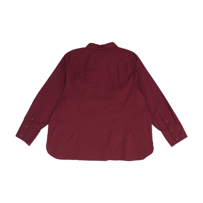 Red Plus Button Down