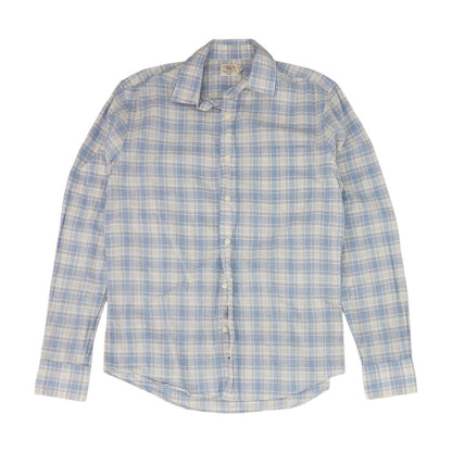 Blue Plaid Long Sleeve Button Down