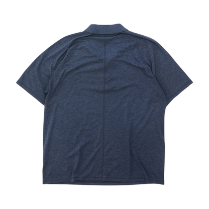 Navy Solid Short Sleeve Polo