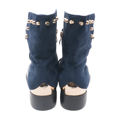 Navy Ankle Boots