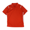 Red Solid Short Sleeve Polo