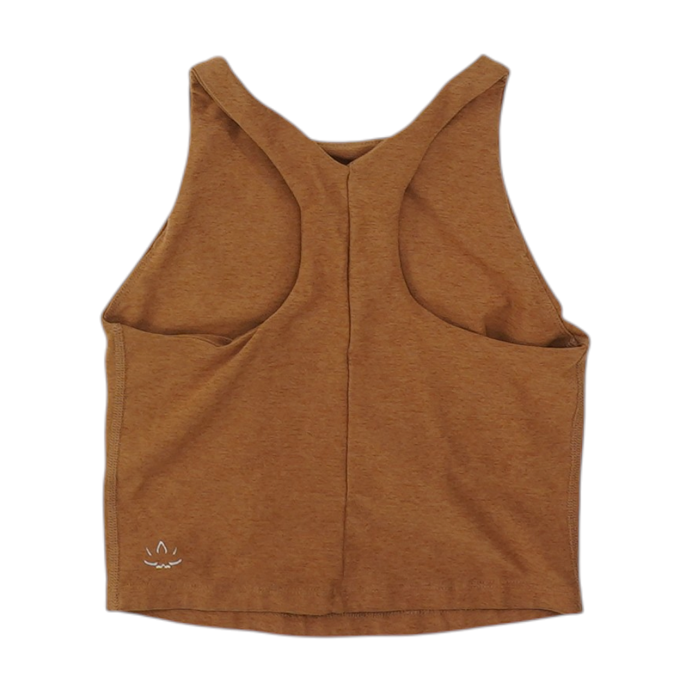 Brown Petite Cropped Blouse