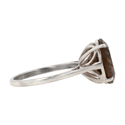 5 3/4 ctw Sterling Silver Quartz Fashion Ring