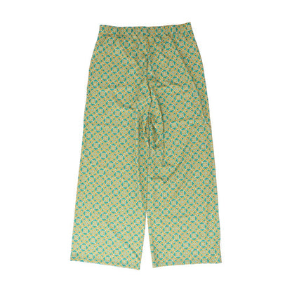 Green Geometric Pants