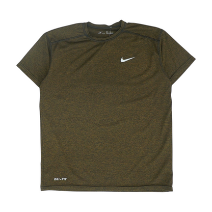 Brown Solid Active T-Shirt