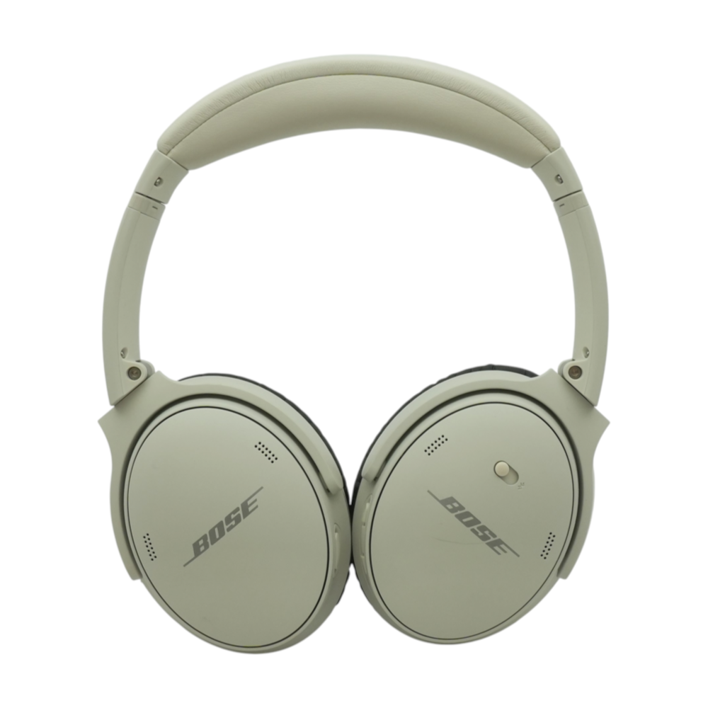 White Smoke QuietComfort 45 Noise Cancelling Headphones With Black Earpads