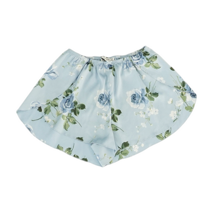 Blue Floral Pajama Set
