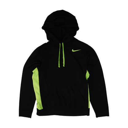 Black Color Block Hoodie Pullover