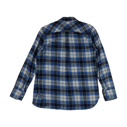 Blue Plaid Flannel Button Down
