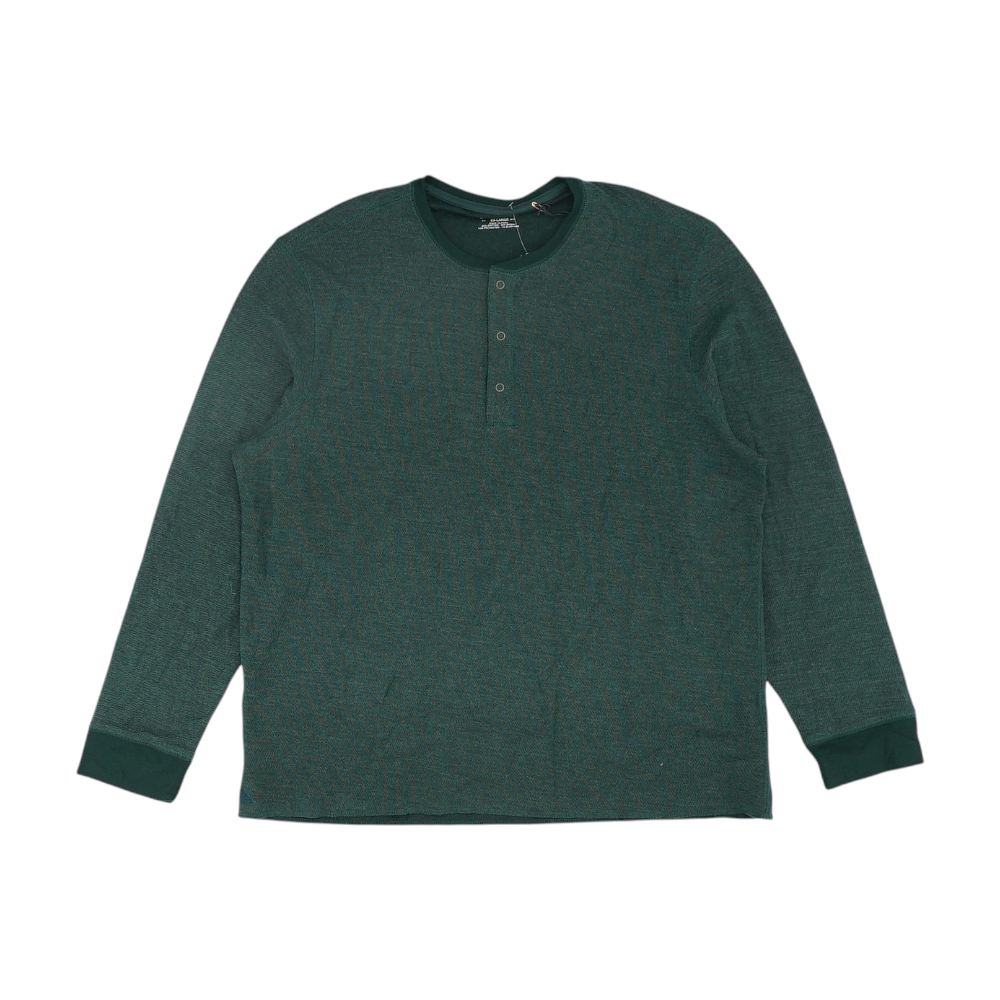 Green Solid Henley T-Shirt