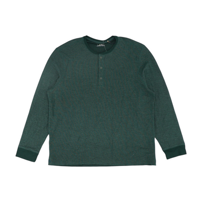 Green Solid Henley T-Shirt