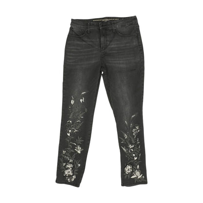 Black High Rise Slim Leg Jeans