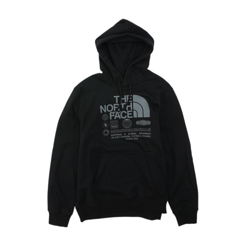 Black Solid Hoodie Pullover