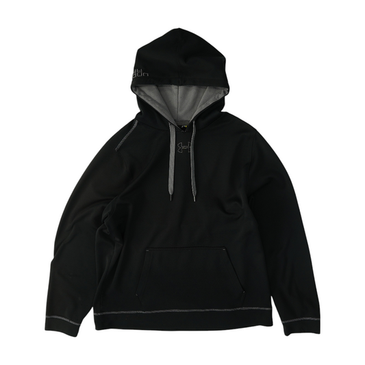 Black Solid Hoodie Pullover
