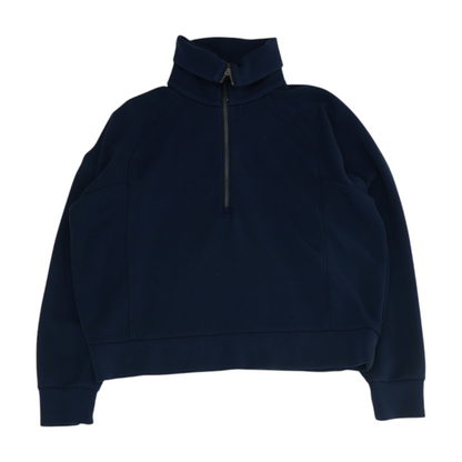 Navy Solid 1/4 Zip Pullover
