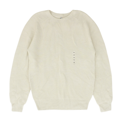 Beige Solid Pullover Sweater