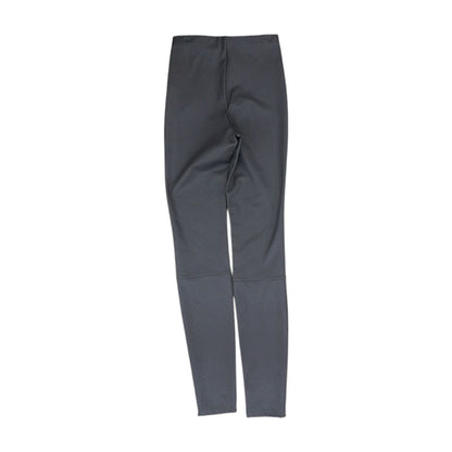 Gray Solid Leggings
