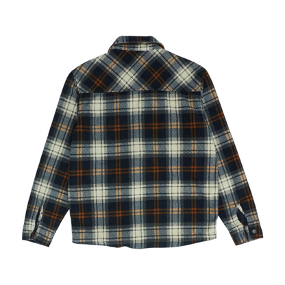 Navy Plaid Flannel Button Down
