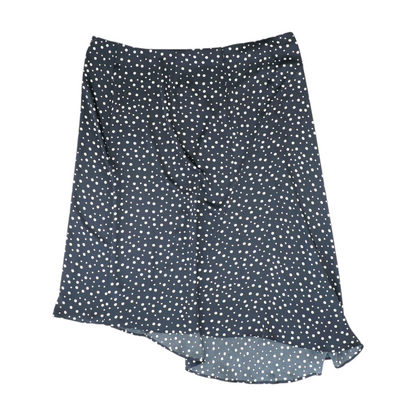 Navy Plus Polka Dot Midi Skirt