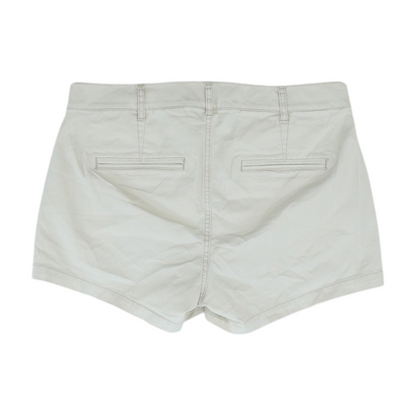 Beige Solid Chino Shorts