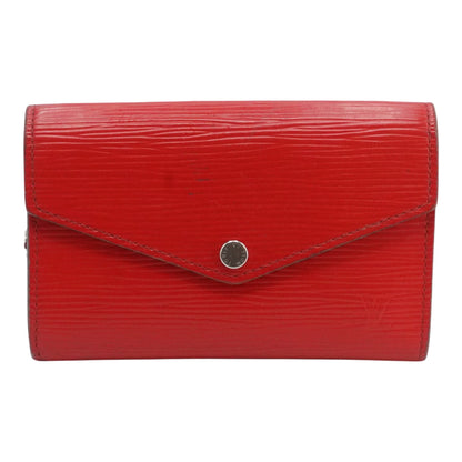 Cerise Epi Leather Clefs Rabat Key Pouch in Red