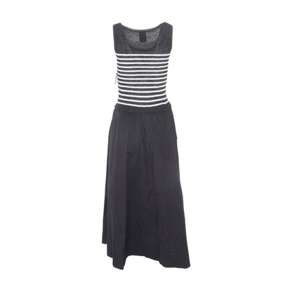 Black Striped Midi Dress