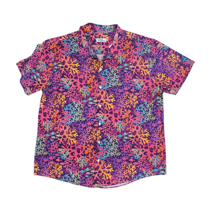 Multi Graphic Short Sleeve Button Down