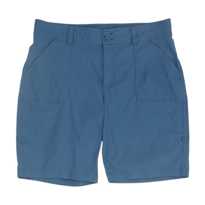 Blue Solid Chino Shorts