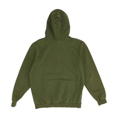 Green Solid Hoodie Pullover