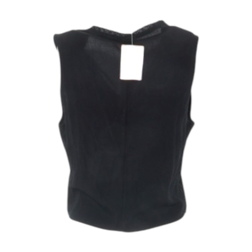 Black Cropped Blouse