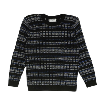 Black Striped Pullover Sweater