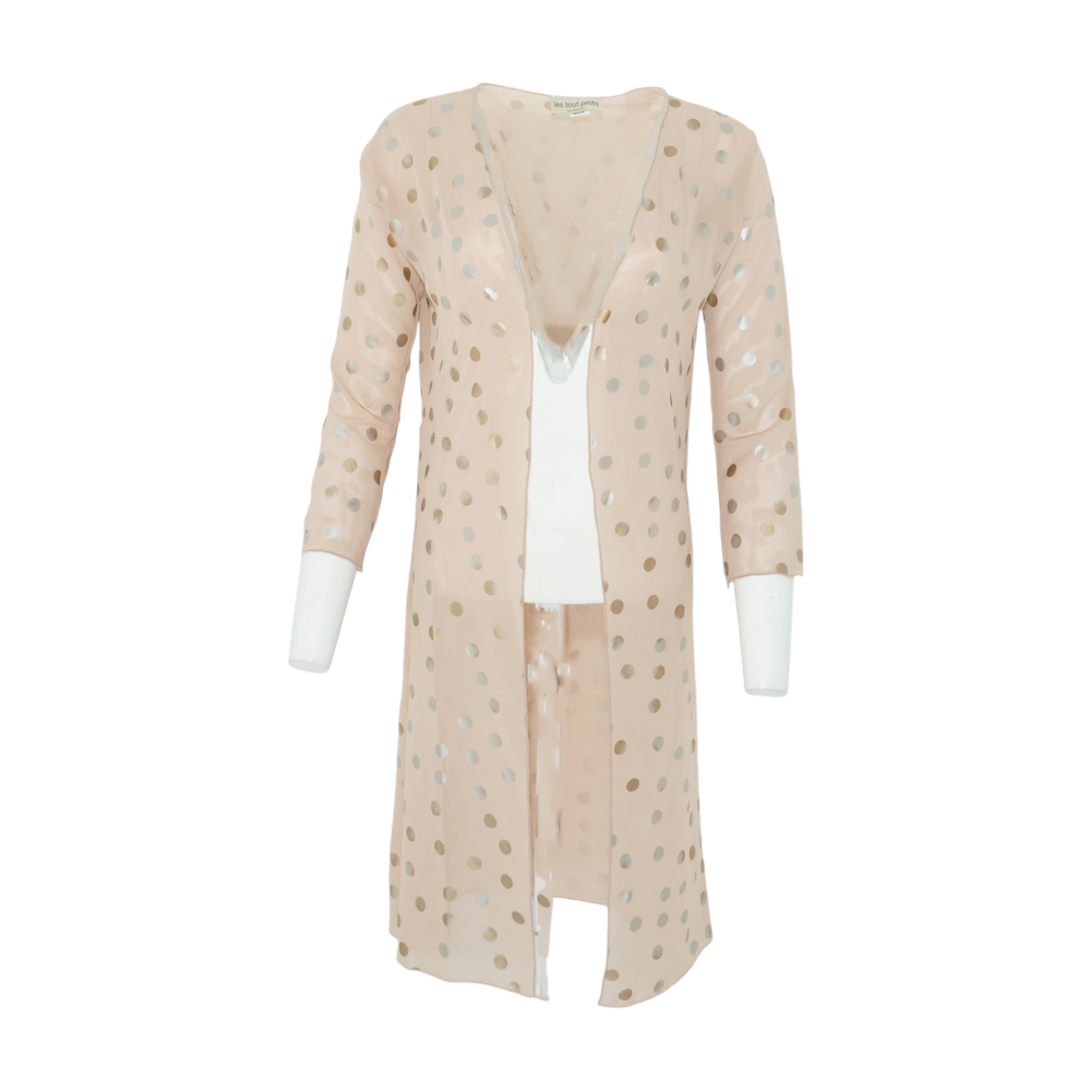 Tan Polka Dot Cardigan