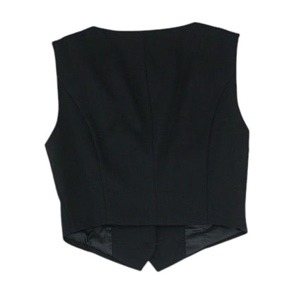 Black Solid Vest