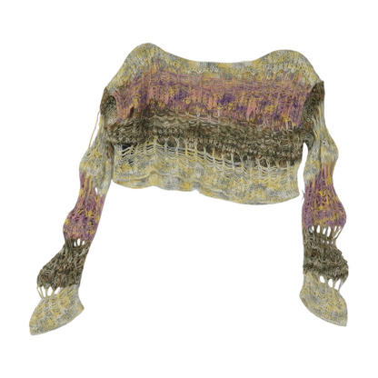 Multi Color Block Pullover Sweater