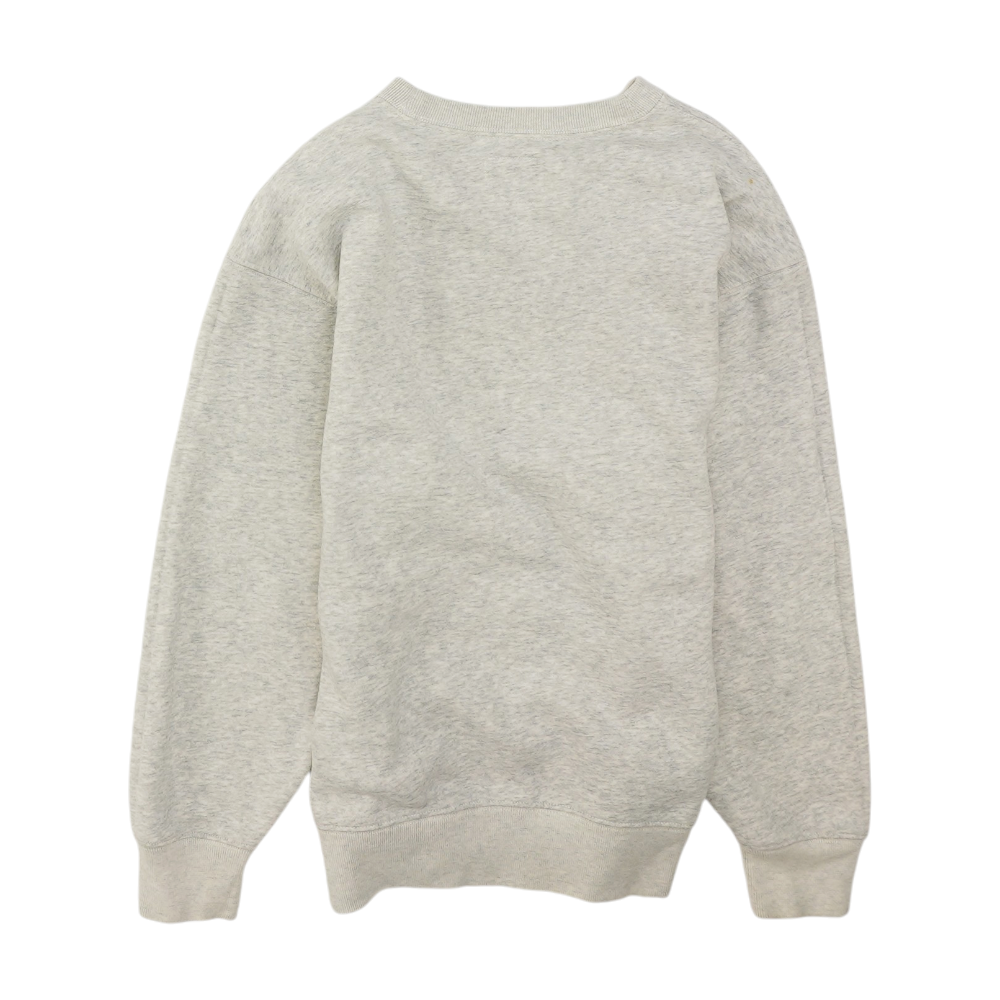 Gray Solid Sweatshirt Pullover