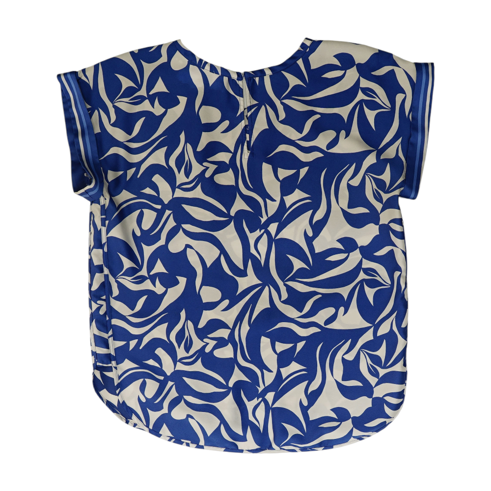 Blue Abstract Blouse