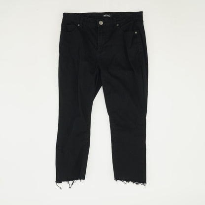 Black Solid Chino Pants