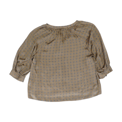 Brown Print Blouse