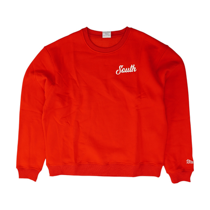 Red Solid Sweatshirt Pullover