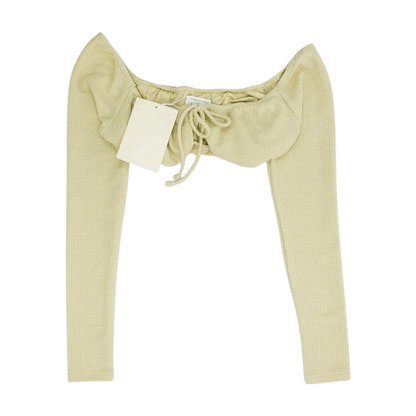 Beige Cropped Blouse