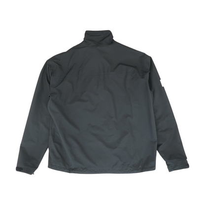 Black Solid Rain Jacket