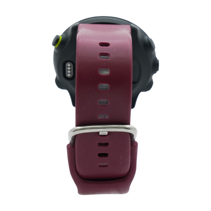 42mm Forerunner 55 Black Smartwatch Burgundy Band S/M